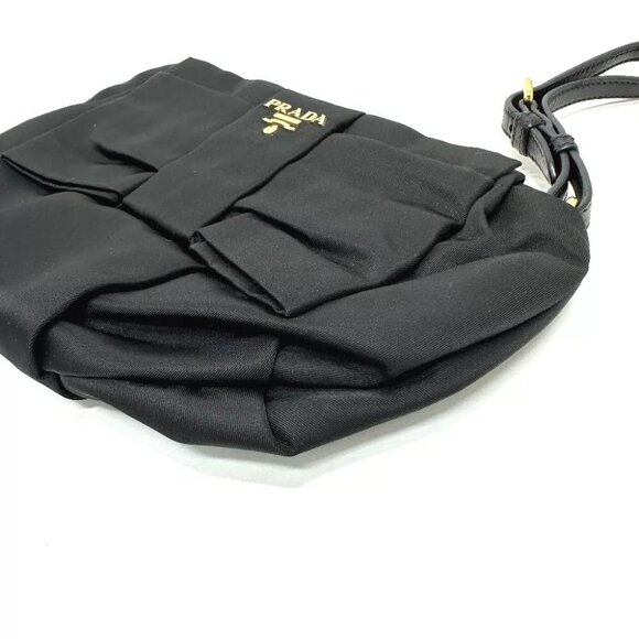 PRADA Logo ribbon with Strap Small items Multi-purpose Accessory pouch - Picture 4 of 12